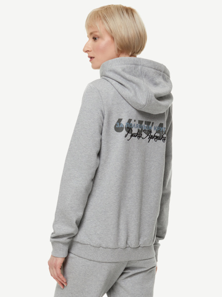 Худи Х/Б BASK Russian Arctic LJ (Женский; 48; Серый меланж)